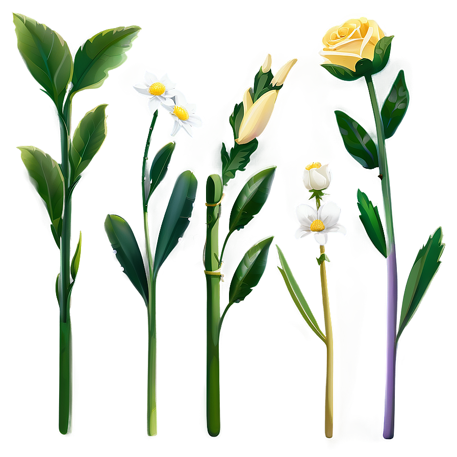 Fresh Flower Stem Png 58 PNG