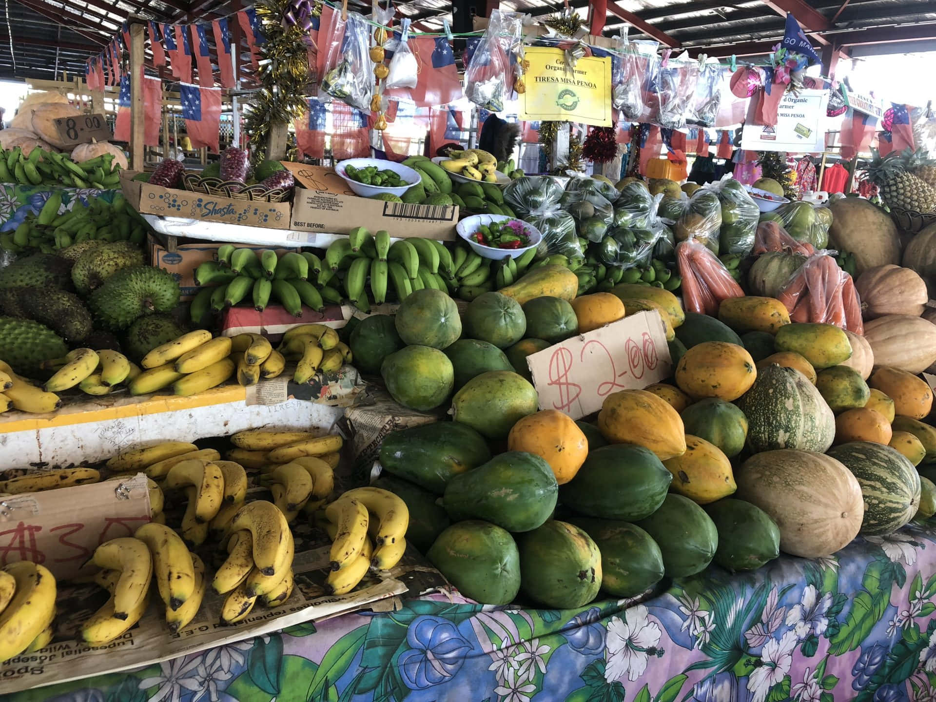 Fresh Fruits In Apia Wallpaper