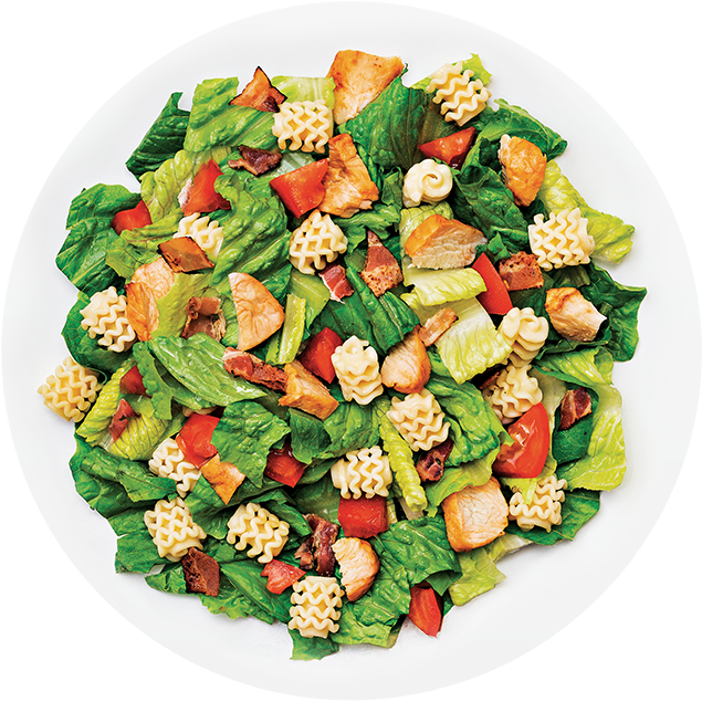 Fresh Garden Saladwith Chickenand Pasta PNG