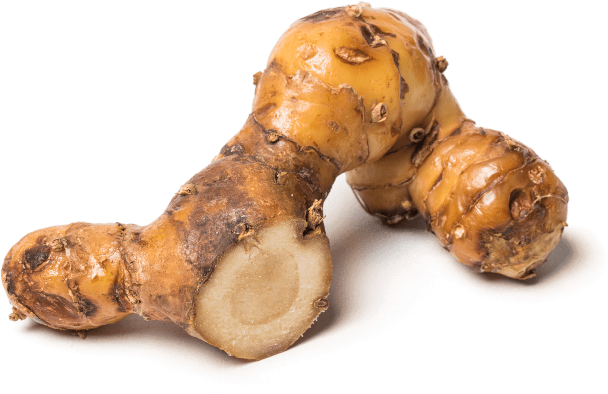 Fresh Ginger Root Cut Piece PNG