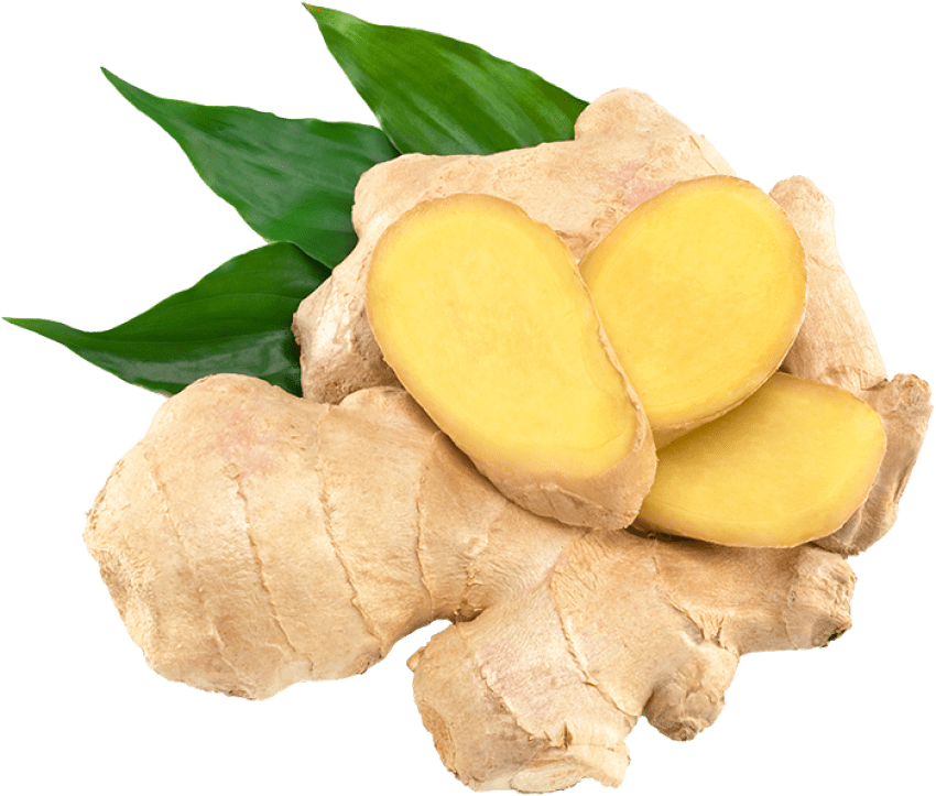 Fresh Ginger Root Slices.png PNG