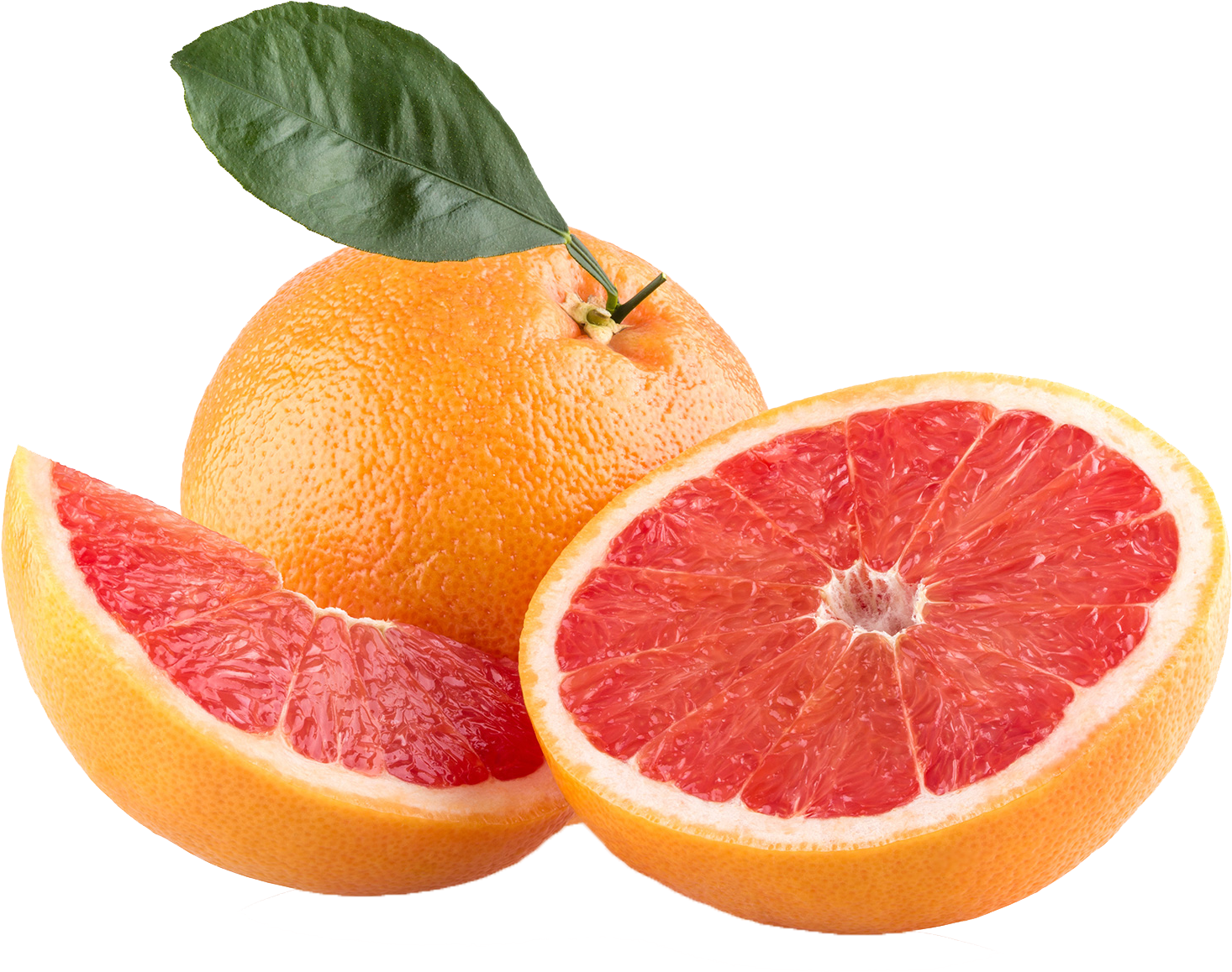 Fresh Grapefruit Slices Transparent Background PNG