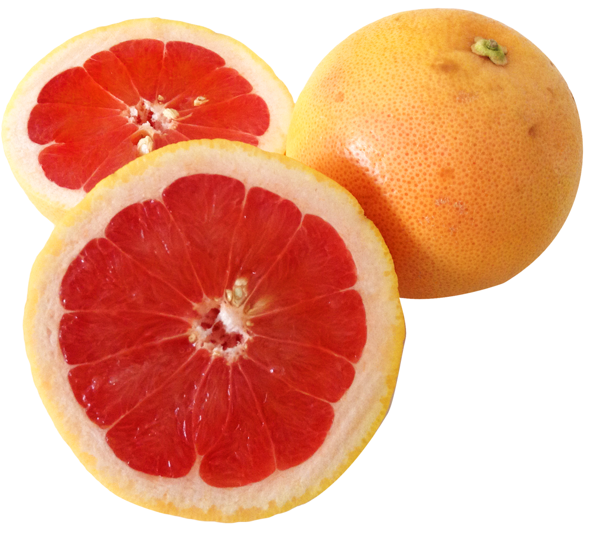 Fresh Grapefruit Slicesand Whole.png PNG
