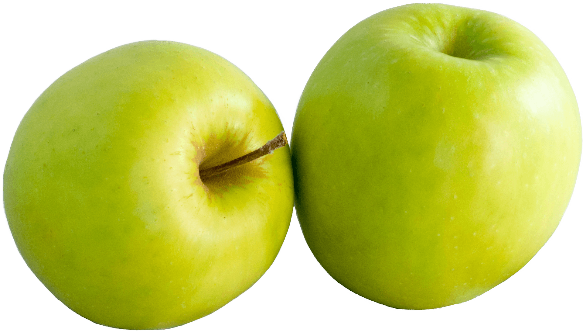 Fresh Green Apples Isolated PNG