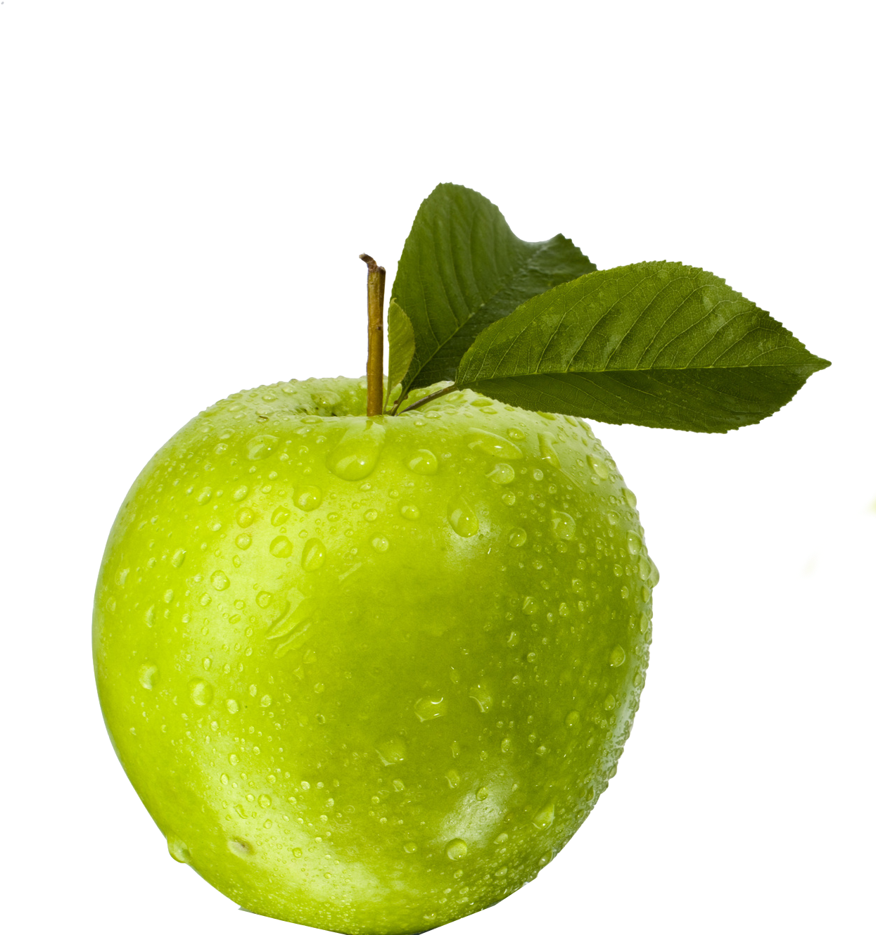 Fresh Green Applewith Water Droplets.png PNG