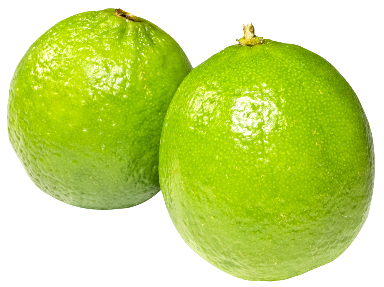 Fresh Green Limes Isolated PNG