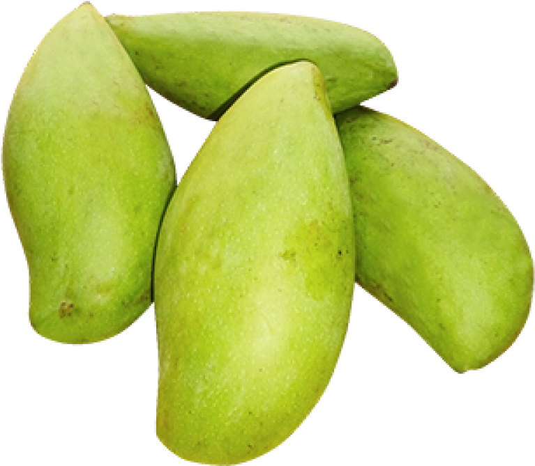 Fresh Green Mangoes Pile PNG