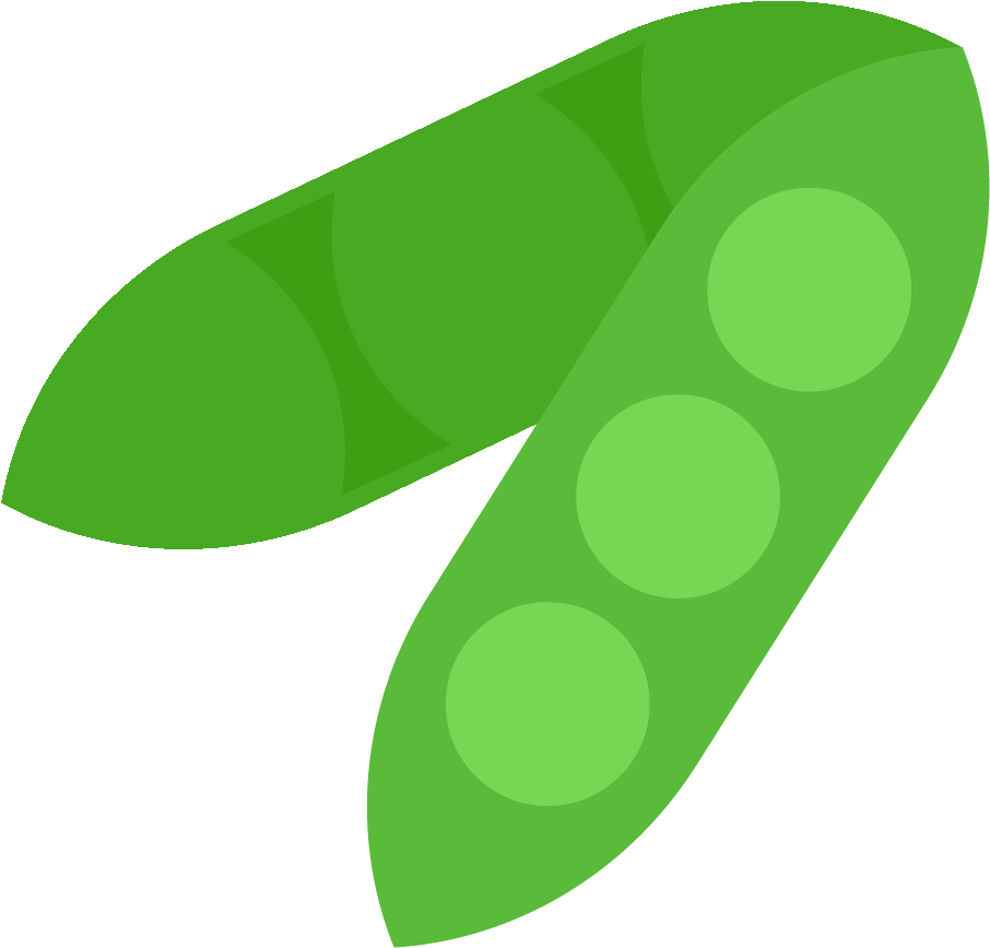 Fresh Green Pea Pod Illustration PNG