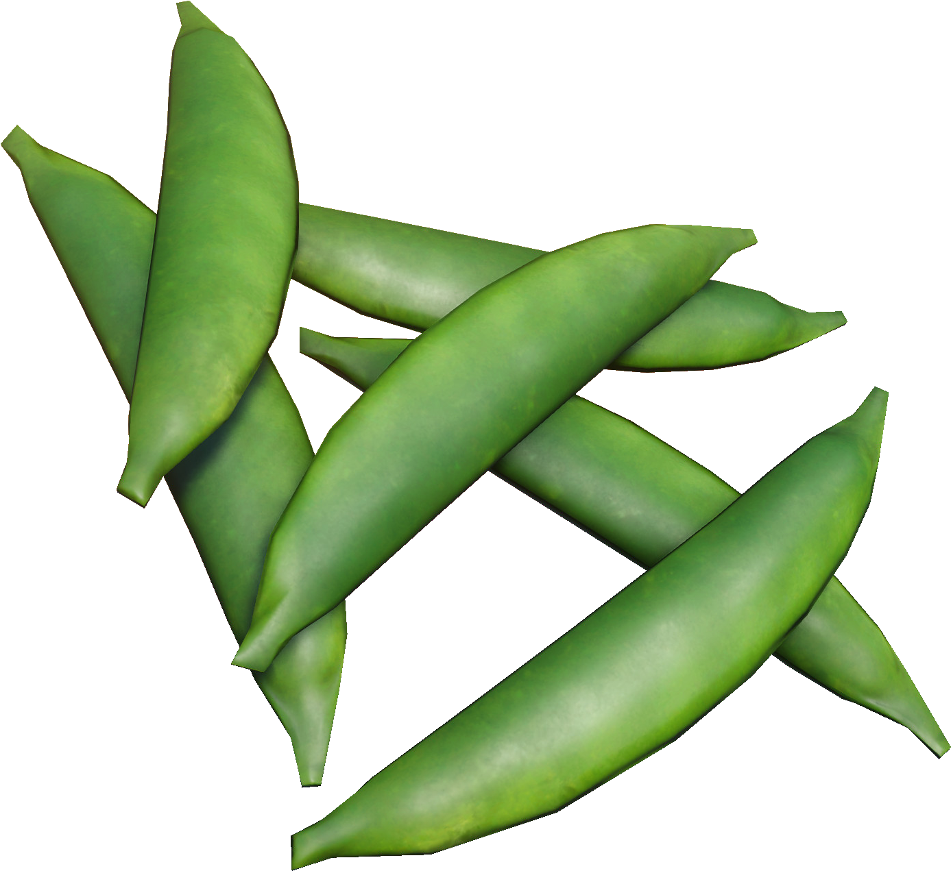 Fresh Green Pea Pods PNG