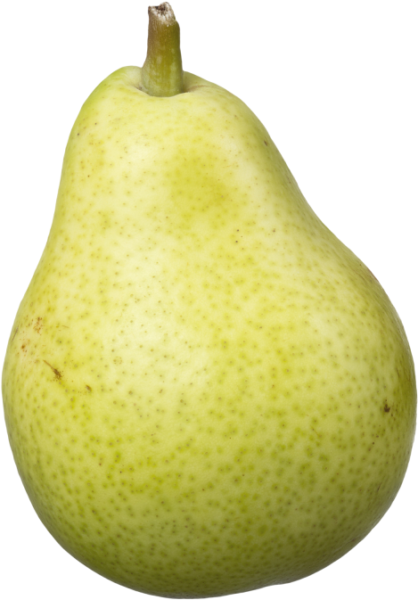 Fresh Green Pear Isolated PNG