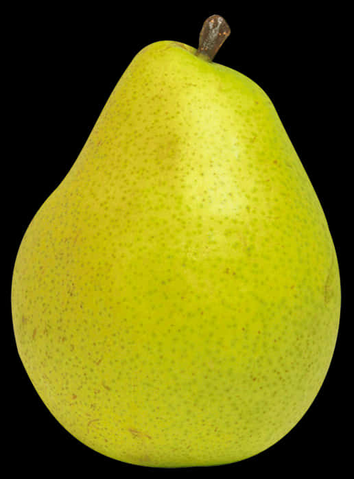 Fresh Green Pear Isolatedon Black PNG