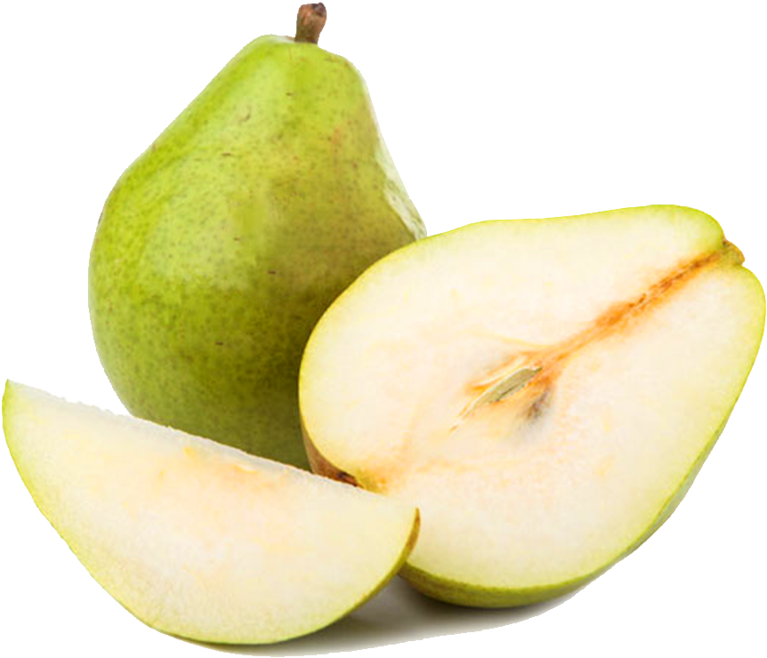 Fresh Green Pearand Slices.png PNG