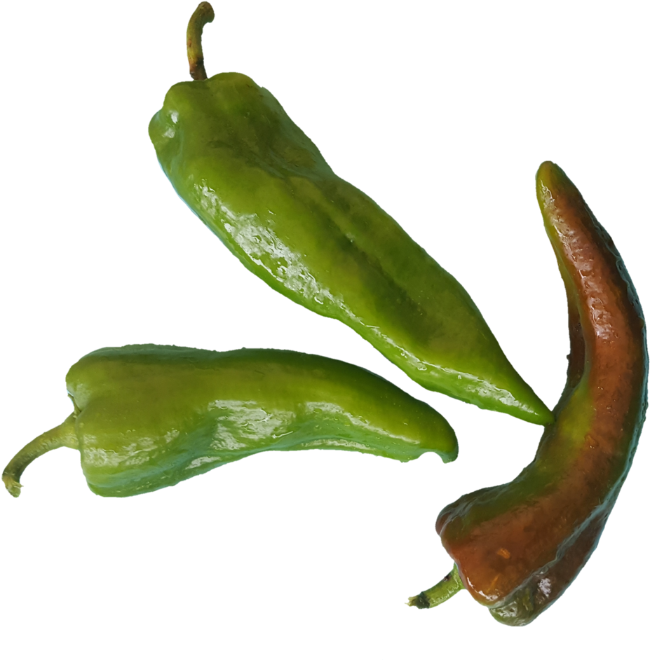 Fresh Greenand Red Chili Peppers PNG