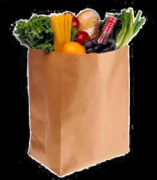 Fresh Grocery Bag Filled With Produceand Goods.jpg PNG