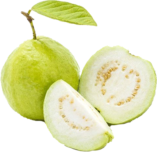 Fresh Guava Fruit Cut Transparent Background PNG