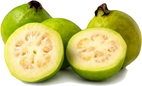 Download Fresh Guava Fruit Cutand Whole | Wallpapers.com