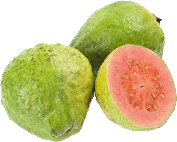 Fresh Guava Fruit Cutand Whole PNG