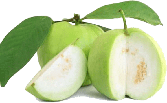 Fresh Guava Fruit Cutand Whole PNG