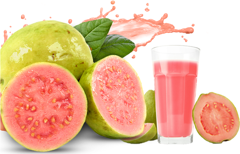 Fresh Guavaand Juice Splash PNG