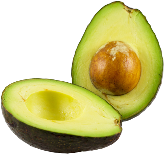 Fresh Halved Avocado PNG