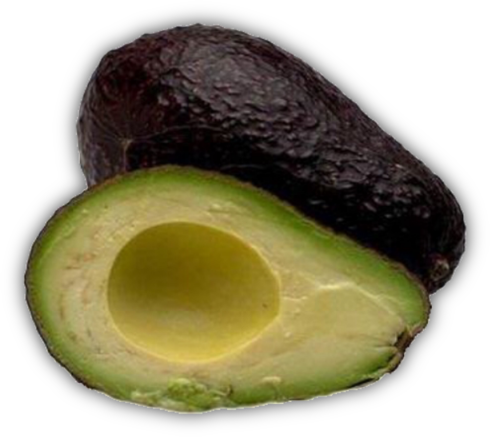 Fresh Halved Avocado PNG