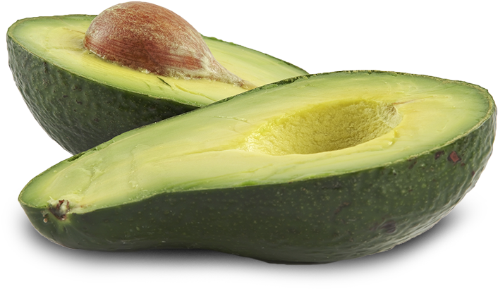 Fresh Halved Avocado With Pit PNG