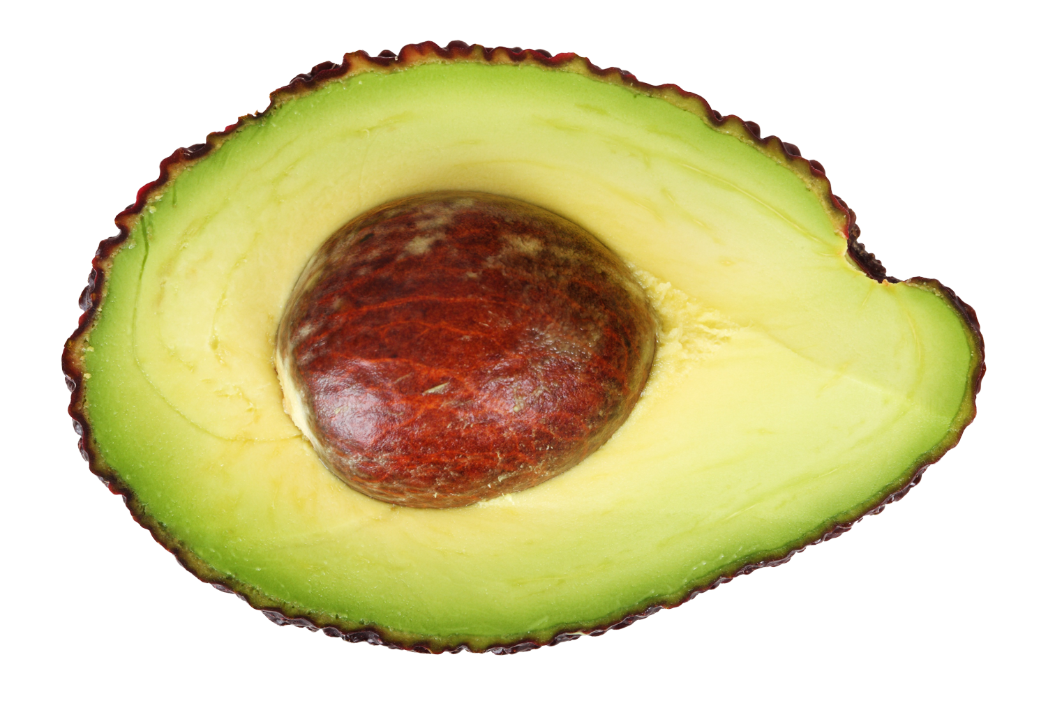 Fresh Halved Avocado With Pit PNG