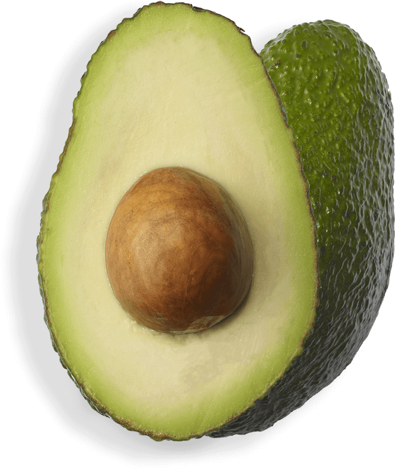 Fresh Halved Avocadowith Pit PNG