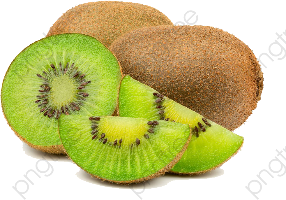 Fresh Kiwi Fruit Slices PNG
