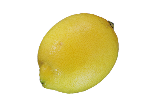 Fresh Lemon Black Background PNG