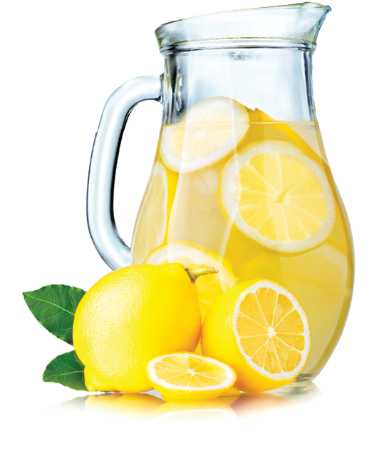 Fresh Lemonade Pitcherwith Lemons PNG