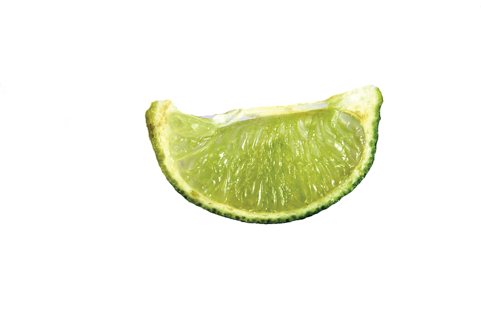 Fresh Lime Wedge Transparent Background PNG