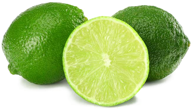Fresh Limes Wholeand Halved PNG