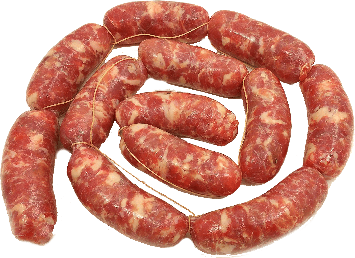 Fresh Linked Sausages PNG