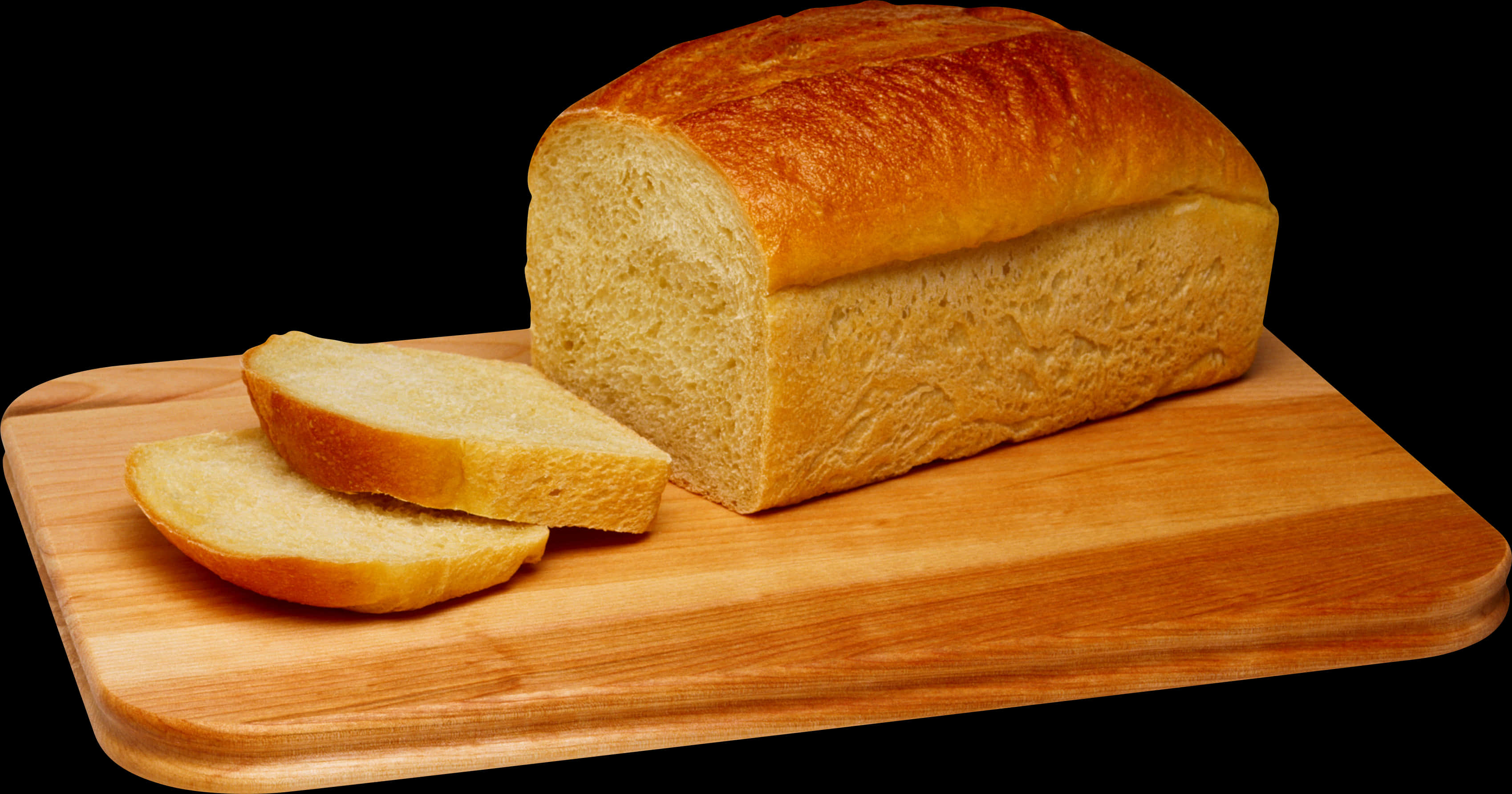 Fresh Loafof Breadon Wooden Board PNG