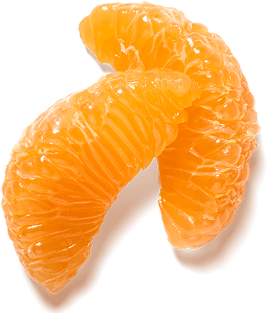 Fresh Mandarin Orange Segments PNG