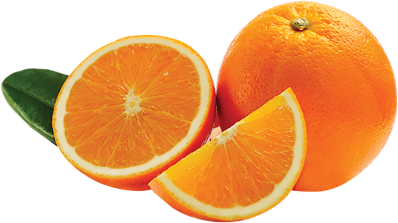 Fresh Mandarin Orange Slices PNG