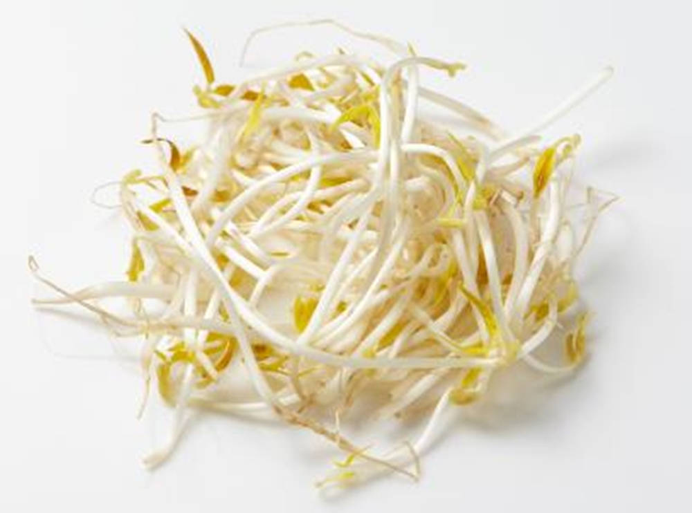 Fresh Mung Bean Sprouts Vegetable Background