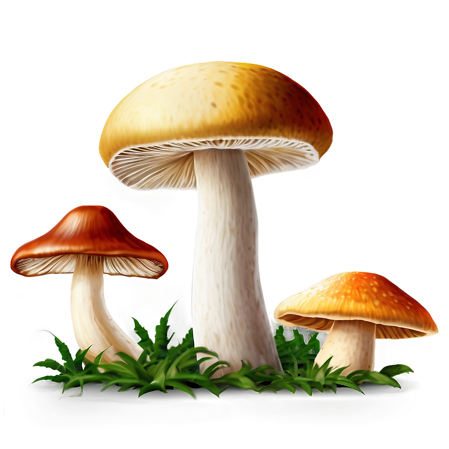 Download Fresh Mushrooms Png Emi | Wallpapers.com