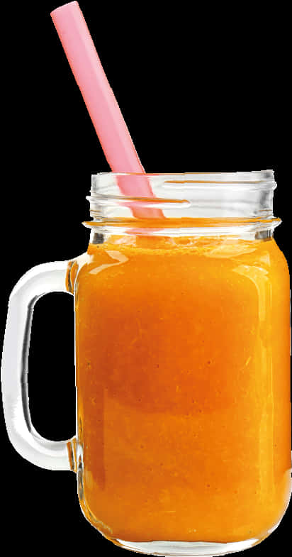 Fresh Orange Juice Mason Jar PNG