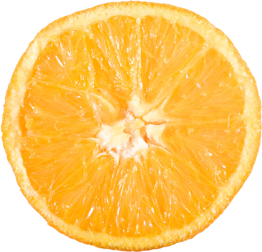 Fresh Orange Slice Closeup.png PNG