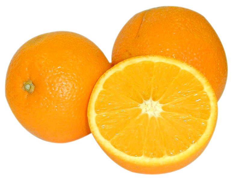 Fresh Oranges Slicedand Whole PNG
