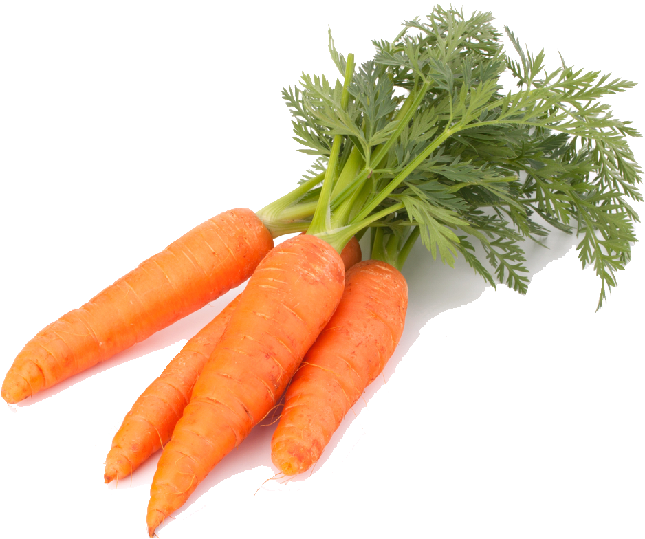 Fresh Organic Carrots Isolated PNG
