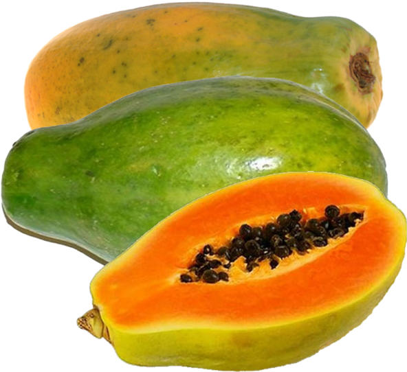 Fresh Papaya Fruit Variety PNG