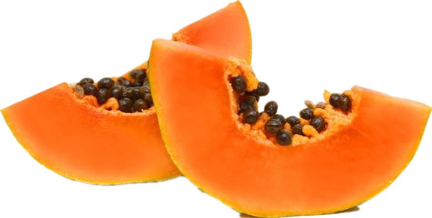 Fresh Papaya Slices Transparent Background PNG