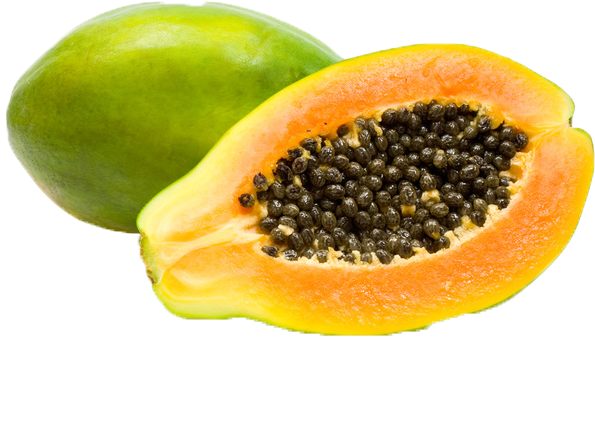 Fresh Papayaand Slicewith Seeds.png PNG