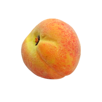 Fresh Peach Black Background PNG