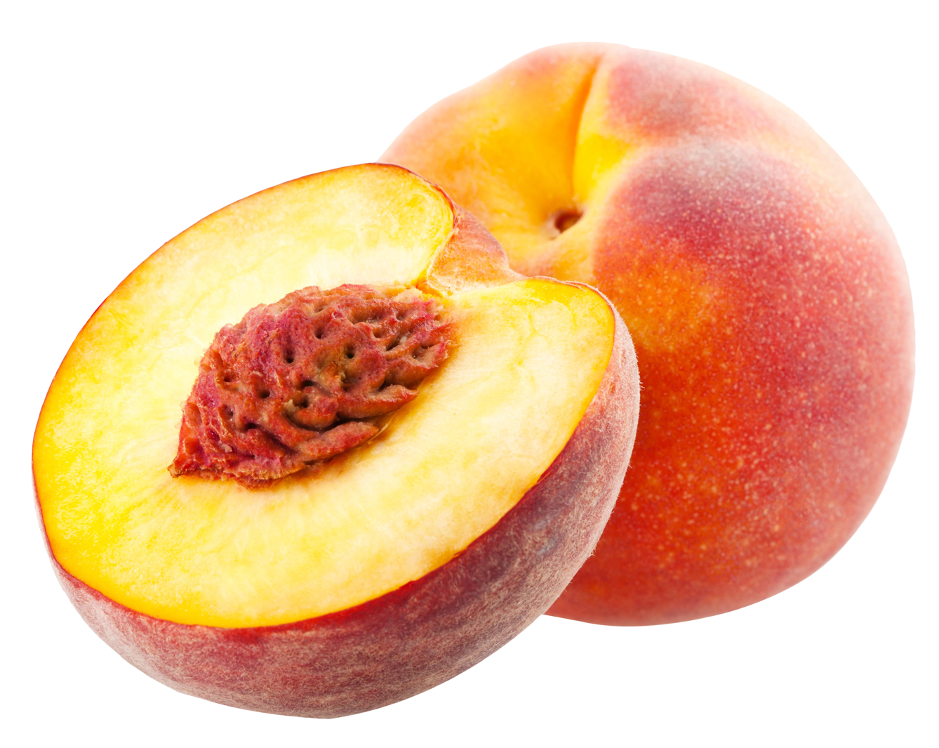 Fresh Peachand Half Transparent Background.png PNG