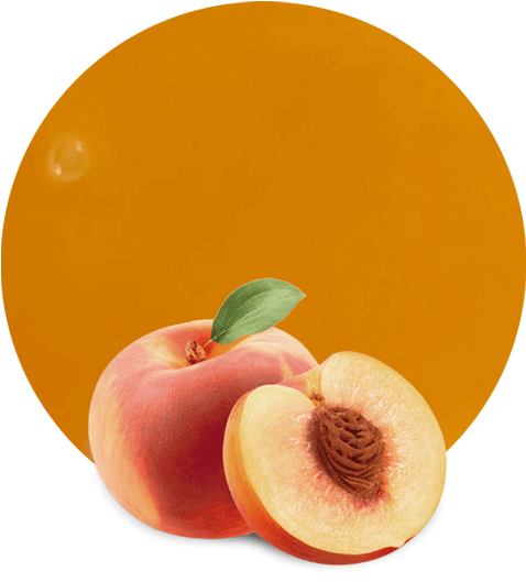 Fresh Peachand Halfwith Leaf PNG