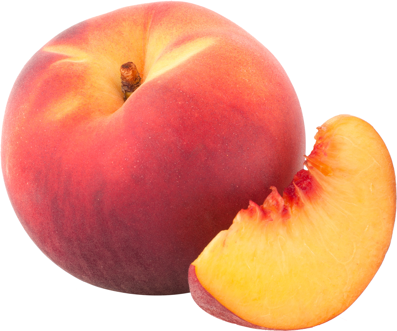 Fresh Peachand Slice.png PNG